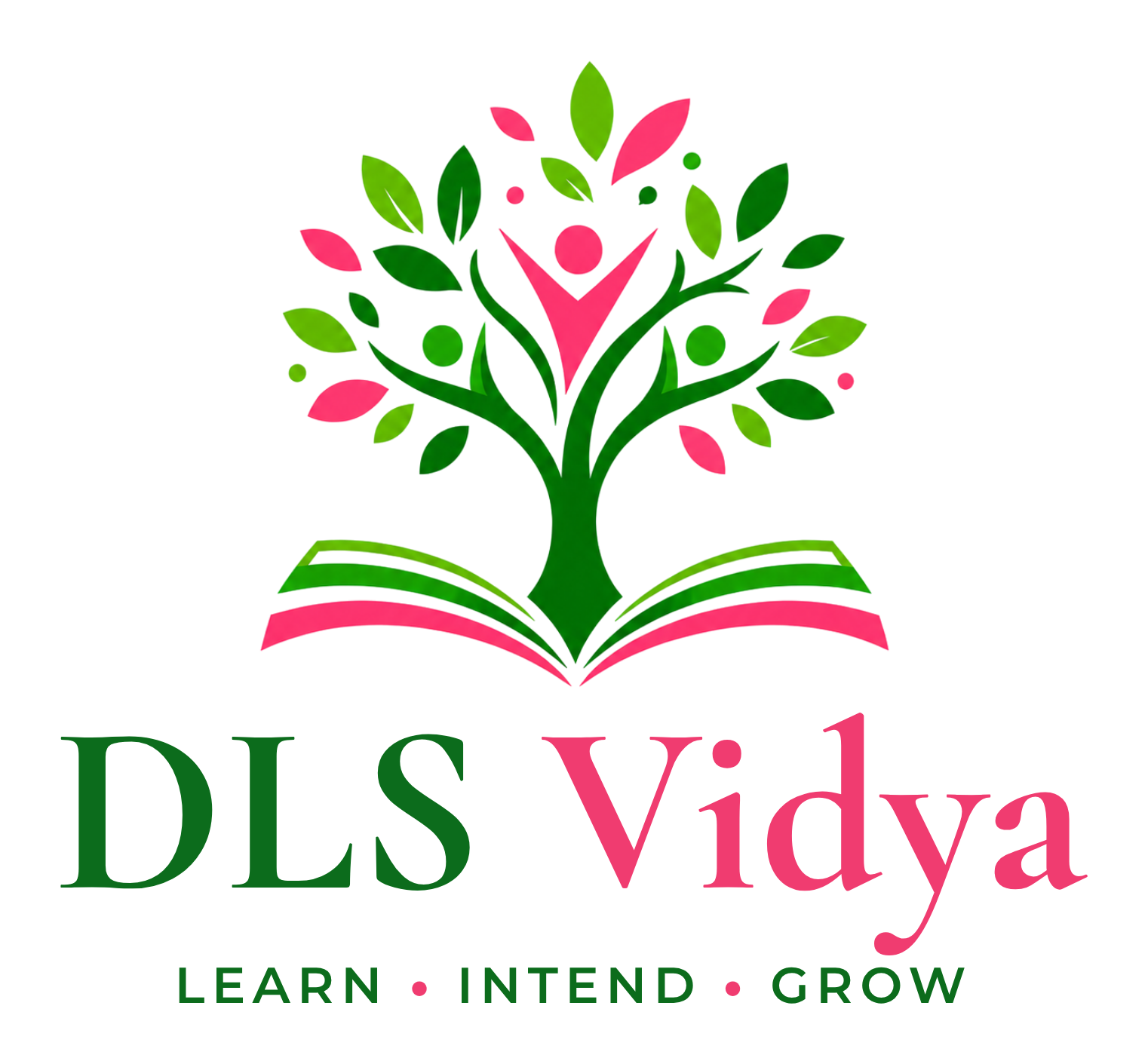 DLS Vidya logo with the tagline Learn, Intend, Grow